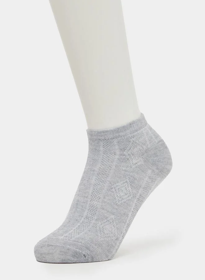 Styli  Pack of 5- Breathable Comfortable Hollow Detail Soft Socks for Men | Best Price UAE